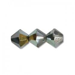 Preciosa Bicone 4 mm Crystal Bermuda Blue - 40 pcs