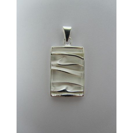Pendente in Argento 925 Rettangolare 28x17 mm 