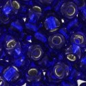 Rocailles Miyuki 8/0 Silver Lined Cobalt - 10 g - cod. 0020