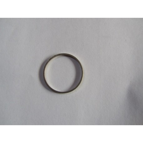 Connettore Cerchio Liscio 20 mm in Ottone , Color Argento Anticato -1 pz