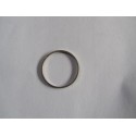 Brass Circle Link 20 mm , Antique Silver Tone - 1 pc