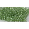 Perle Tonde in Vetro di Boemia 3 mm Crystal Mint Luster - 50 Pz