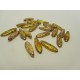 Daghe 5x16 mm Yellow Silver Travertin - 20 pz