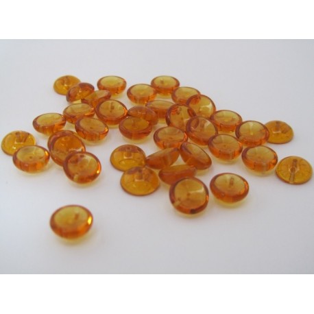 Perline PIggy 4x8 mm Transparent Dark Topaz - 30 pz