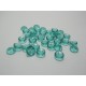 Perline PIggy 4x8 mm Transparent Light Teal - 30 pz
