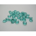 Perline PIggy 4x8 mm Transparent Light Teal - 30 pz
