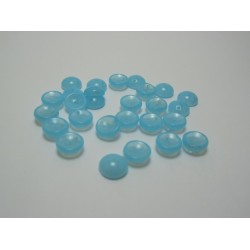 PIggy Beads 4x8 mm Milky Aquamarine - 30 pcs