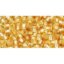 Rocailles Toho 8/0 Silver-Lined Light Topaz