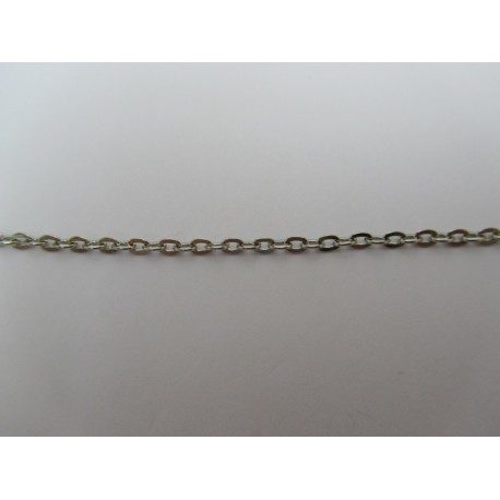Catena Ovale Color Platino 3x2 mm - Spezzone da circa 48-50 cm