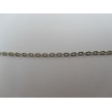 Catena Ovale Color Platino 3x2 mm - Spezzone da circa 48-50 cm