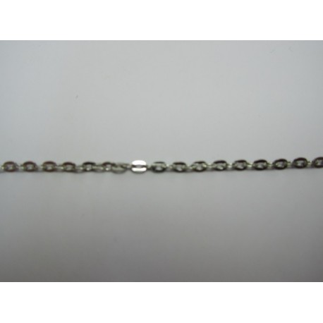 Catena Ovale Color Platino 2x3 mm - Spezzone da circa 48-50 cm