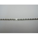 Catena Ovale Color Platino 2x3 mm - Spezzone da circa 48-50 cm