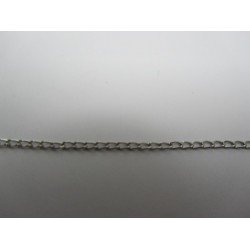 Catena Ovale Color Platino 1,5x3 mm - Spezzone da circa 48-50 cm