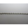 Catena Ovale Color Platino 3x4 mm - Spezzone da circa 48-50 cm