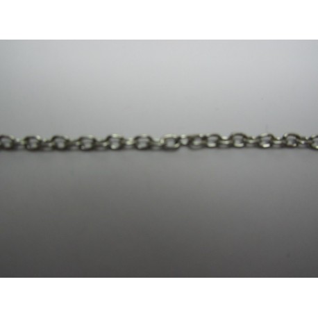 Catena Ovale Color Platino 2,5x3,5 mm - Spezzone da circa 48-50 cm