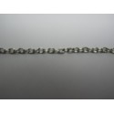 Catena Ovale Color Platino 2,5x3,5 mm - Spezzone da circa 48-50 cm