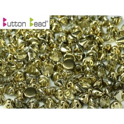 Perline Button Bead 4 mm Crystal Amber - 20 Pz