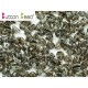 Perline Button Bead 4 mm Crystal Chrome - 20 Pz