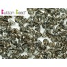 Perline Button Bead 4 mm Crystal Chrome - 20 Pz