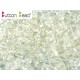 Perline Button Bead 4 mm Crystal AB - 20 Pz
