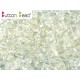 Perline Button Bead 4 mm Crystal AB - 20 Pz