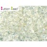 Perline Button Bead 4 mm Crystal AB - 20 Pz