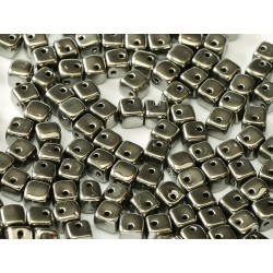  Cubi Crisscross 4 mm Crystal Full Chrome - 20 Pz