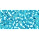 Rocailles Toho 8/0 Silver-Lined Aquamarine