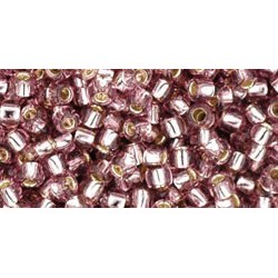 Rocailles Toho 8/0 Silver-Lined Light Amethyst