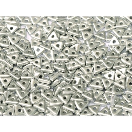 Perline Tri-Bead 4 mm Aluminium Silver - 5 g