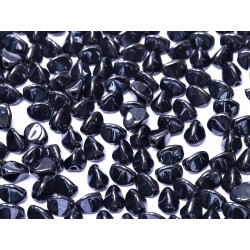 Pinch Beads 5x3 mm Jet Hematite - 10 g