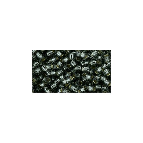 Rocailles Toho 8/0 Silver-Lined Black Diamond