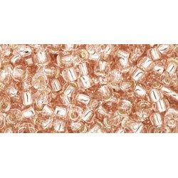 Rocailles Toho 8/0 Silver-Lined Rosaline