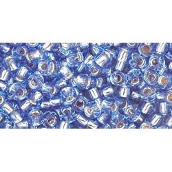 Rocailles Toho 8/0 Silver-Lined Light Sapphire