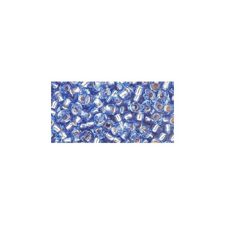 Rocailles Toho 8/0 Silver-Lined Light Sapphire