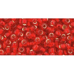 Rocailles Toho 8/0 Silver-Lined Siam Ruby