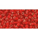 Rocailles Toho 8/0 Silver-Lined Siam Ruby