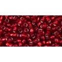 Rocailles Toho 8/0 Silver-Lined Ruby