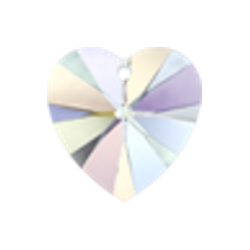 Heart Swarovski 6228 10,3x10 mm Crystal AB - 1 pc