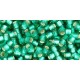 Rocailles Toho 8/0 Silver-Lined Frosted Dark Peridot