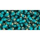 Rocailles Toho 8/0 Silver-Lined Frosted Teal