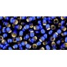 Rocailles Toho 8/0 Silver-Lined Frosted Cobalt