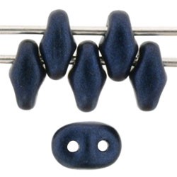 Superduo 2,5x5 mm Metallic Suede Dark Blue - 10 g