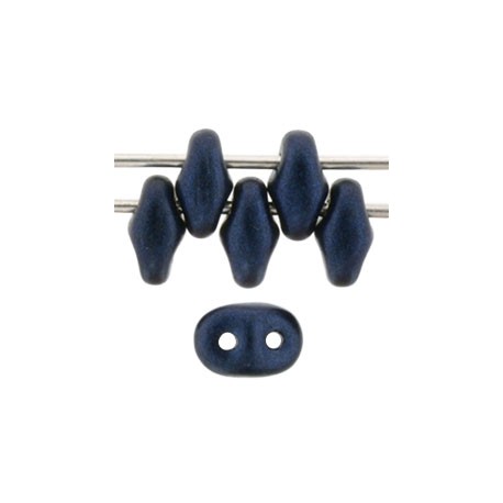 Superduo 2,5x5 mm Metallic Suede Dark Blue - 10 g