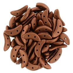 Perline Crescent 3x10 mm Matte Metallic Dark Copper - 5 g
