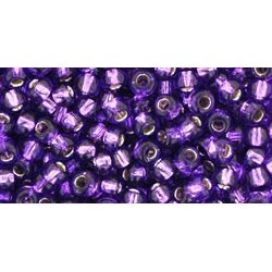 Rocailles Toho 8/0 Silver-Lined Purple