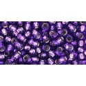 Rocailles Toho 8/0 Silver-Lined Purple - 10 g