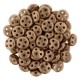 Perline QuadraLentil 4 fori 6 mm Matte Metallic Bronze Copper- 5 g