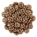 Perline QuadraLentil 4 fori 6 mm Matte Metallic Bronze Copper- 5 g