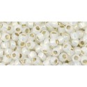 Rocailles Toho 8/0 Silver-Lined Milky White - 10 g